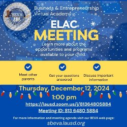 ELAC Parent Meeting post